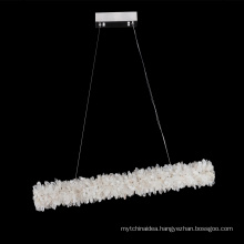 Simple modern crystal chandelier restaurant pendant light for living room